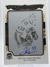 Kevin Korchinski 2024 Upper Deck The Cup SPA Printing Plate Black 1/1 RC AUTO