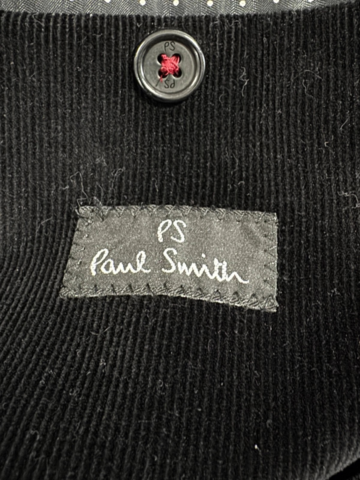 Vintage PS Paul Smith Gents Mens Black Velvet Blazer Jacket Sz 40/50 image 3