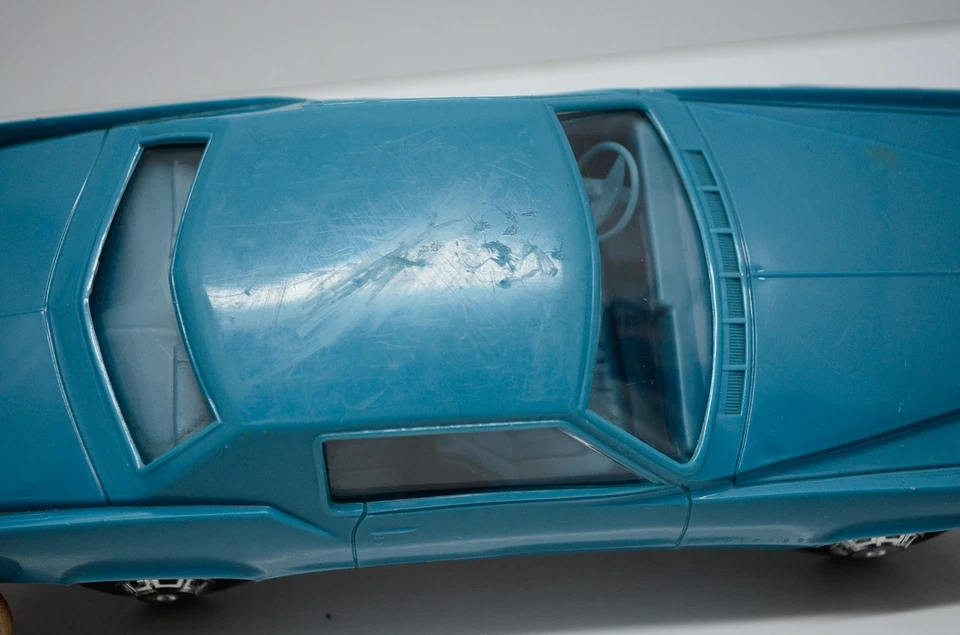 1967 Cadillac El Dorado Processed Plastics Vintage Blue Car Model Dealer Promo - Image 3 of 4