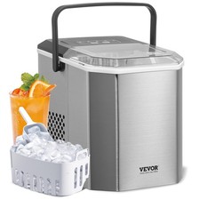 Countertop Ice Maker, 9 Cubes Ready in 6 Mins, 26lbs in 24Hrs, Self-Cleani