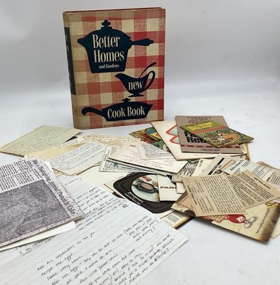 ~~ BETTER HOMES & GARDENS new cookbook (1953 1st Edition /9th) +extra Recipes
