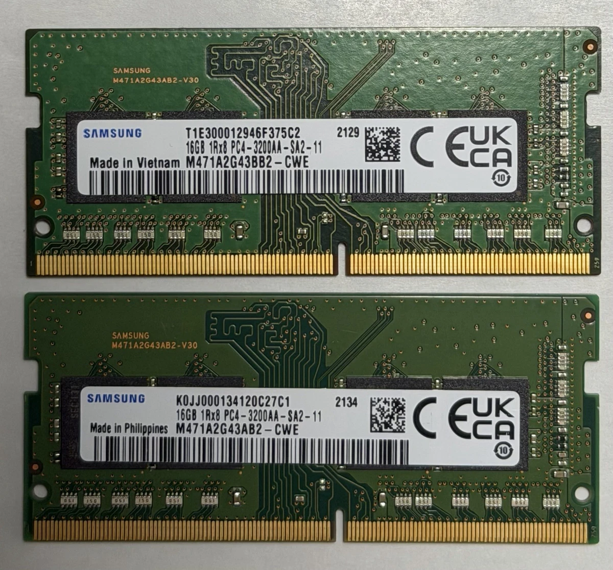 25+ Samsung DDR4 SDRAM Memory (RAM) 2 Modules for sale | Updated