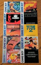 Lot of 10 Nintendo Gameboy Gameboy Color Instruction Manuals ONLY