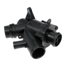 For Jaguar XE 2016 Integrated Thermostat Housing | Plastic Black Standard Gasket