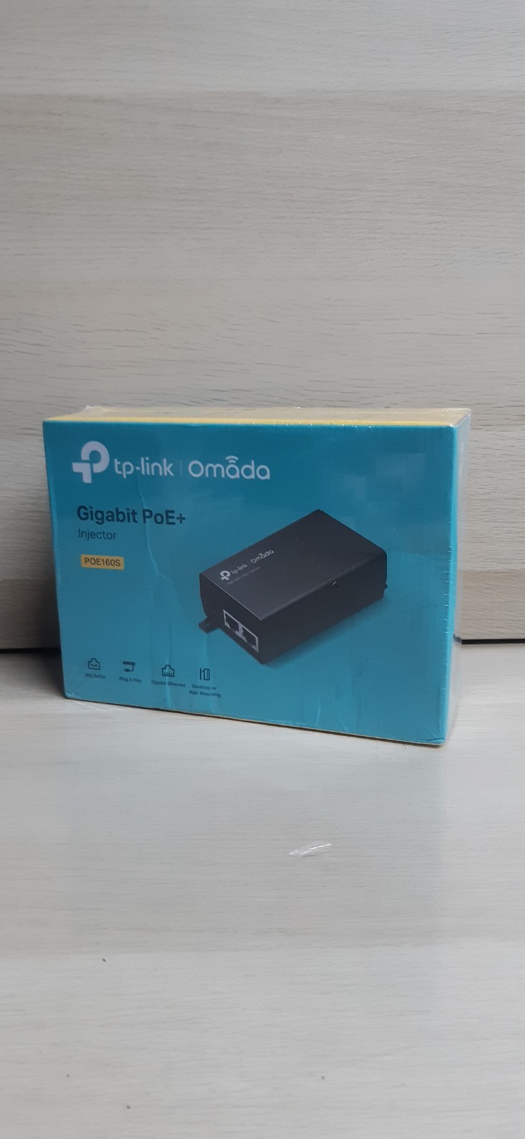 TP-LINK Gigabit PoE+ Injector, 2 Gigabit ports - (POE160S)