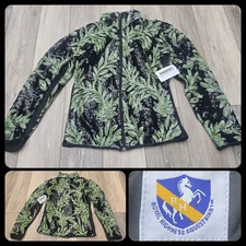 Nwt RHC Royal Highness Equestrian ladies leaf show jacket zip up  large riding c