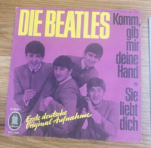RARE Beatles 45 DIE BEATLES I Want To Hold Your Hand ODEON German P/S VG+/NM*