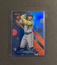 2025 Topps Finest Luisangel Acuna RC #52 BLUE REFRACTOR #'d 093/200 NY Mets
