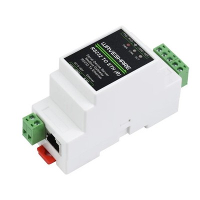Waveshare 23950 Industrial Serial Server RS232 to RJ45 Ethernet TCP/IP to Seria