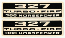 Chevrolet 327 300hp 300 Horsepower Valve Cover Decals Corvette Camaro Chevelle