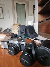 Kit Fotografico Analogico Vintage Anni '80: Olympus OM-1 + Obiettivi Zu + Flash