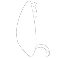 Genuine Mercedes-Benz Towing Eye Cover 253-885-37-05-9999