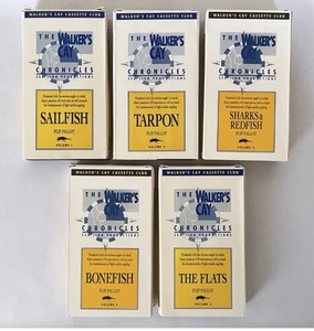 Set of (5) 1992 Walker's Cay Chronicles VHS Fishing Tapes - Flip Pallot