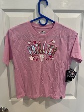 Girl's Youth New Era Pink Philadelphia Phillies Flip Sequin T-Shirt