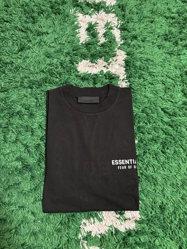 Fear Of God Essentials SS24 Black White Tee Shirt- 100% AUTHENTIC