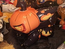 Imaginary Creature Factory (ICF) Pumpkin Dog Bonus Toy Inflatable NIB