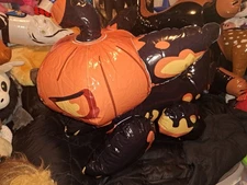 Imaginary Creature Factory (ICF) Pumpkin Dog Bonus Toy Inflatable NIB