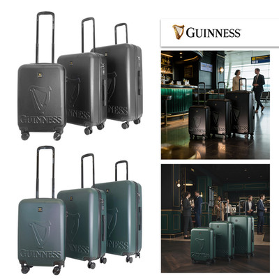 Guinness ABS Hartschalenkoffer Reisegepäck, Kombischloss, Spinner Rollen