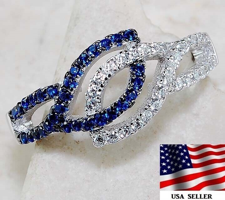 1CT Heat Treated Kyanite 925 Sterling Silver Ring Sz 7 U1-4