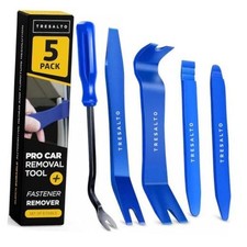 Auto Trim Removal Tool Kit - 5 Piece Set for Dash, Door Panel, 5 Pack Blue