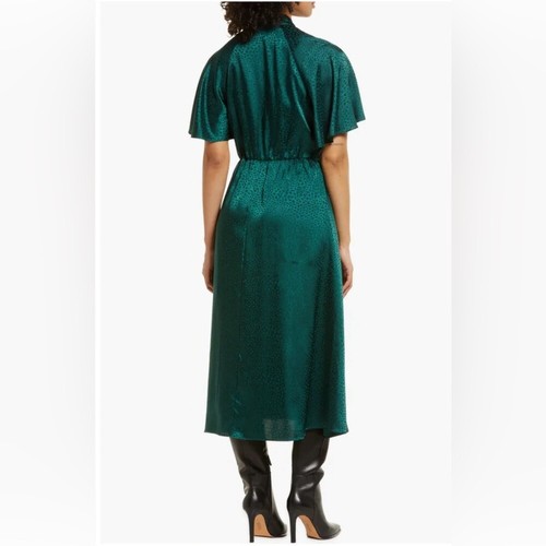 Tie Neck Satin Midi DressJulia Jordan - Picture 2 of 5