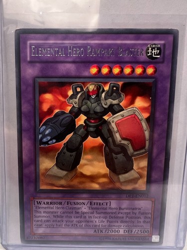 Yugioh! LP Elemental Hero Rampart Blaster - DP1-EN012 - Rare - Excellent - Picture 3 of 3