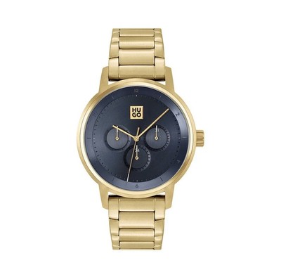 Hugo Mens 1530265 Define Gold Plated Bracelet Watch | eBay 