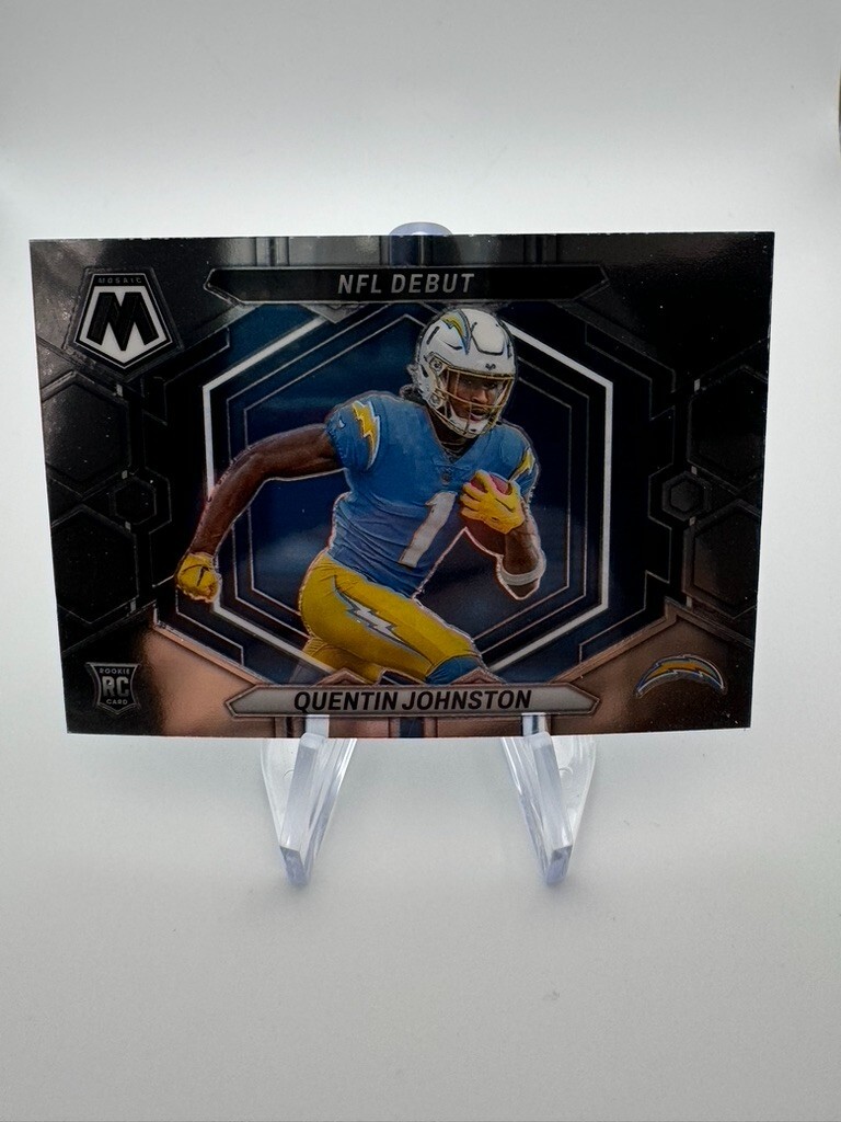 Quentin Johnston 2023 Panini Mosaic NFL Debut Holo Silver Prizm Rookie ND-16