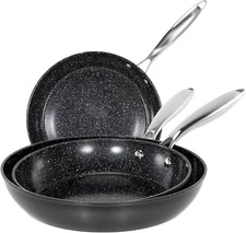 Pots and Pans Set Nonstick Induction Kitchen Cookware Set Hard Anodized 3/2 Pcs