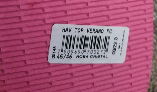 Havaianas Crystal Rose Pink Top Verano FlipFlop Sandals Slippers EU47/48 UK13/14 - Picture 2 of 7
