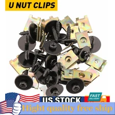 40x Bumper Engine Transmission Splash Shield Cover Rivet Clip Bolt Screw for BMW