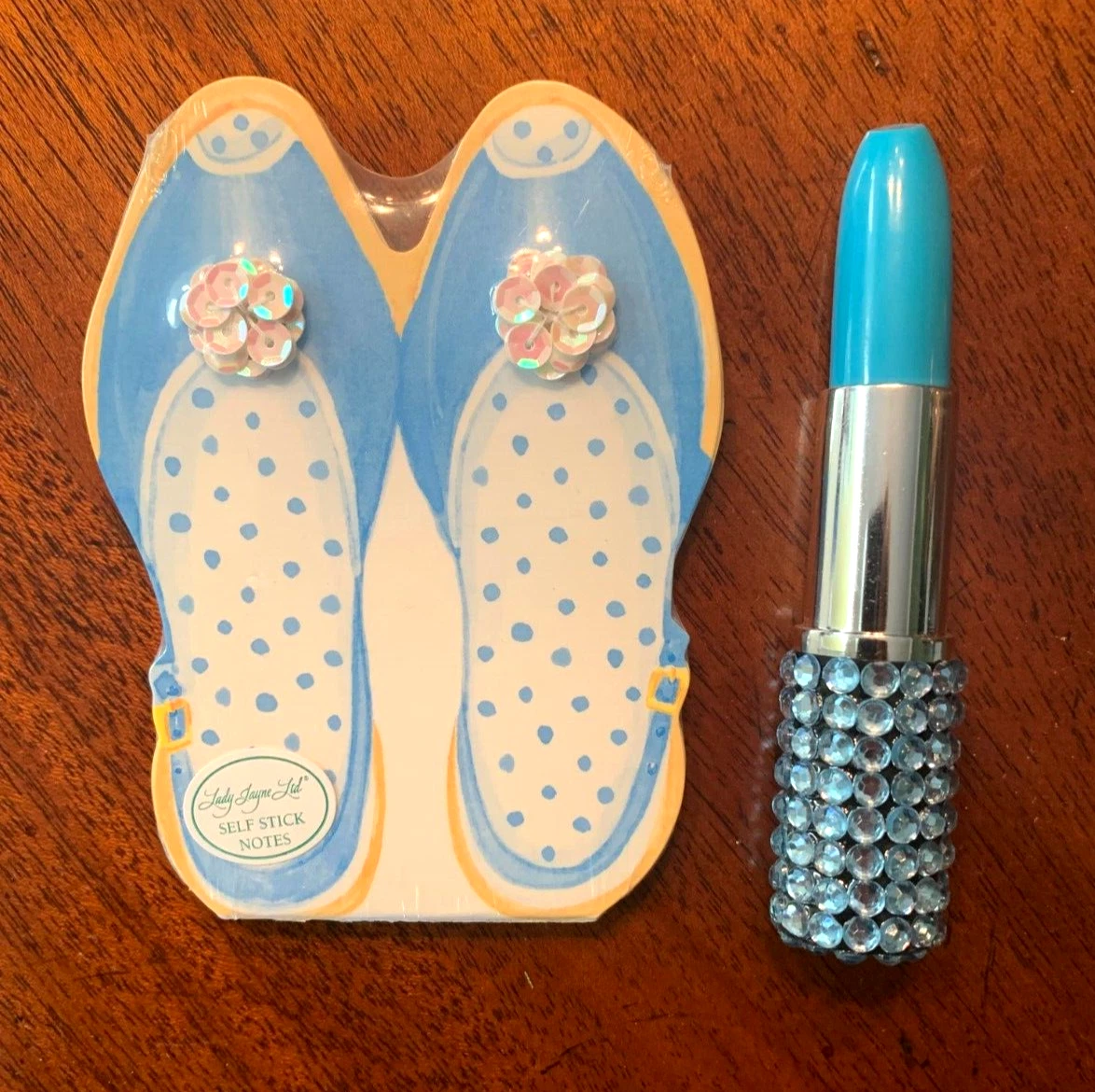 Lady Jayne Shoes & Pen Die Cut Cute Pretty Blue Shoes Note Pad Gift NWT 50  sheet | eBay