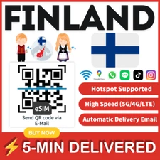 [eSIM] Finland eSIM e-SIM card Travel Sim card Tarjeta eSIM Dato Data only 🛜A+