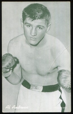 1947-66 Boxing Exhibit Card - Al Andrews