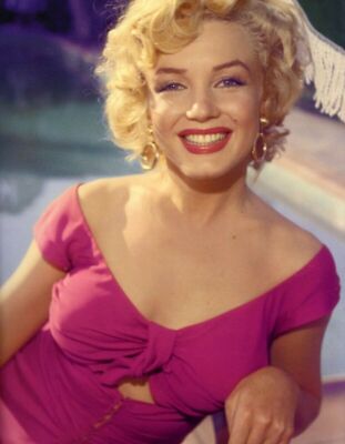 Marilyn Monroe Beautiful Purple Dress 8x10 Picture Celebrity Print