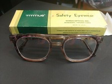 Vintage Titmus Black Glasses 52-20-5 1/2 library Temples Arnel Shape