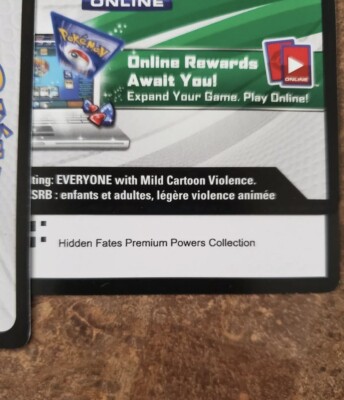 Hidden Fates Premium Powers Collection Online Code Card PTCGO Shiny Solgaleo GX