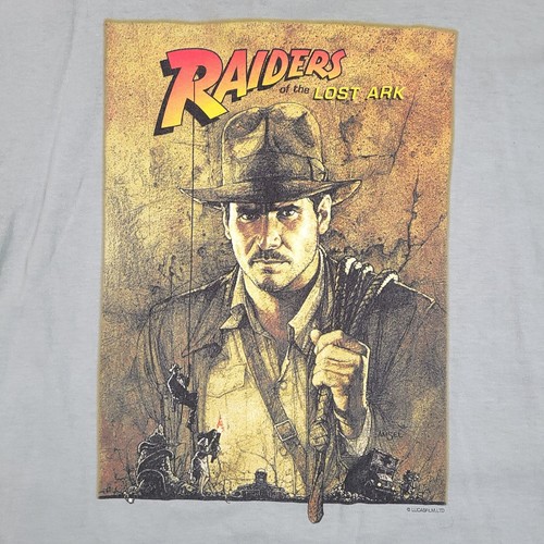Indiana Jones Raiders of the Lost Ark Shirt XL Lucasfilm LTD 90s Single Stitch - Picture 4 of 12