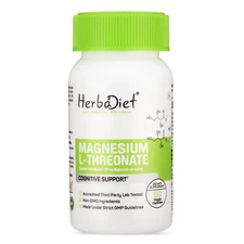 Magnesium L-Threonate Capsules - Essential Mineral - Unflavored - Non GMO