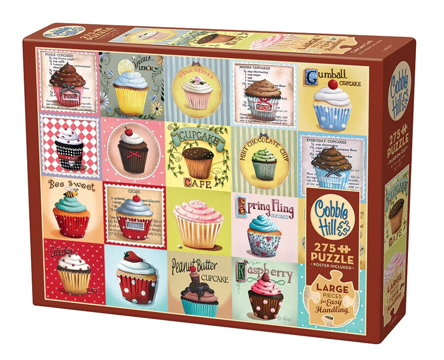 Cupcake Café 275 Large Piece Jigsaw Puzzle Cobble Hill New-image