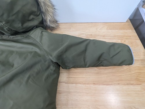Kids GAP Jacket Boy - Age 4 Green With Hoodie Rain Coat Winter - Picture 19 of 20