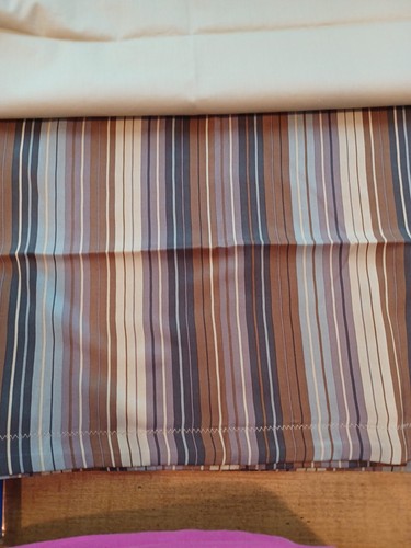 Ann Gish READY TO BED 100% SILK Placemats Set Of 4 Autumn Stripe - Picture 10 of 13