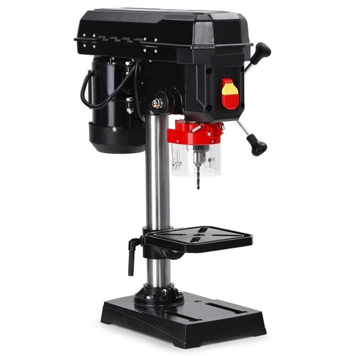 8 Inch Benchtop Drill Press Machine with Work Light 5 Speeds 2.5 AMP