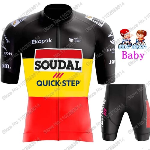 Cycling Jersey Set Boys Girls Yellow Cycling Clothing Children Bike Suit MTB - Picture 31 of 45