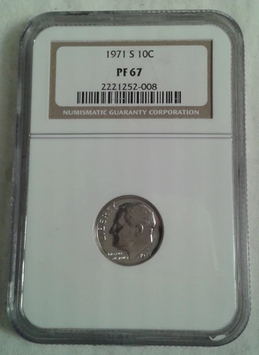 1971 S NGC ROOSEVELT DIME PF67
