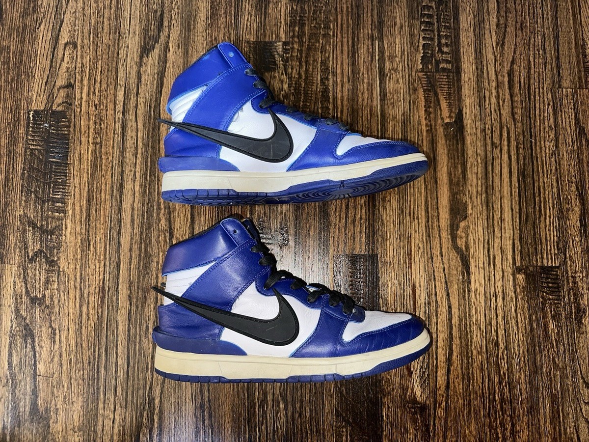 Nike AMBUSH x Dunk High Deep Royal Used CU7544-400 Size 10.5 