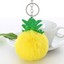 thumbnail 38 - 2020 New Cute Pineapple Fur Ball Keychain Bag Car Pendant Keyring Birthday Gifts