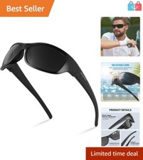 Unisex Polarized Sunglasses - Scratch-Resistant UV Protection for All Activities