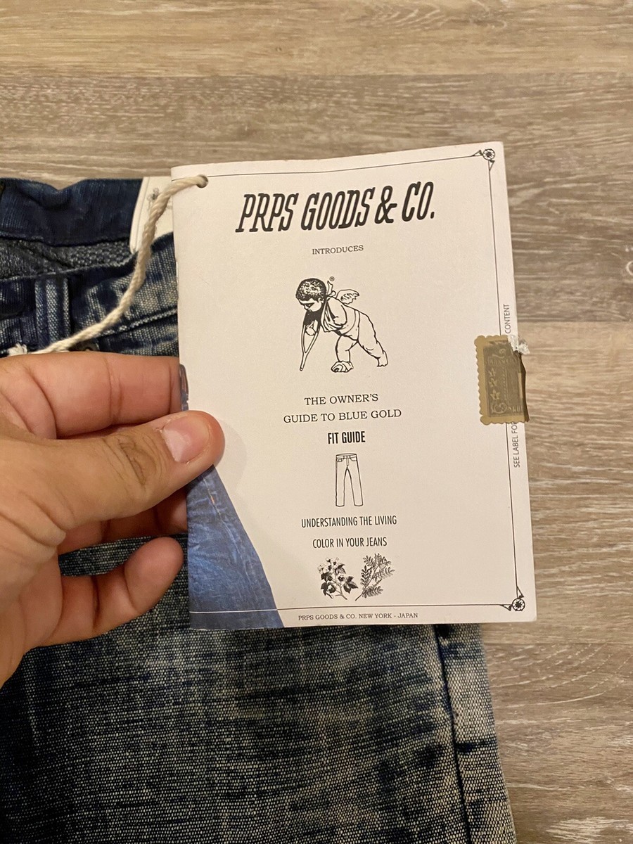 PRPS Indigo Distressed Button Fly Denim Jeans - Men's Size 32 | eBay