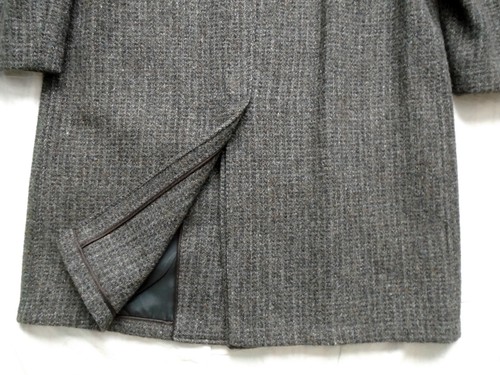 Vintage 70s Harris Tweed Mens 38S* Overcoat Handwoven Scottish Wool - Picture 7 of 11